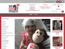 Tablet Screenshot of mycustomproducts.com